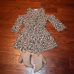 Cheetah print romper